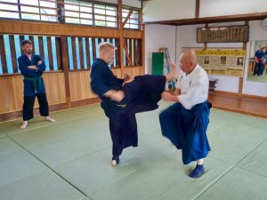 Leif Sensei with Manaka Unsui Sensei in Japan 2024.